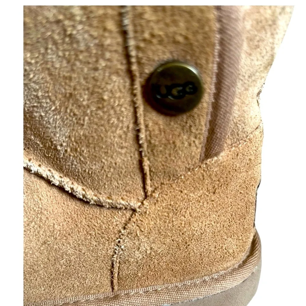UGG Jona Boots Kids Size 13 | Cognac Leather Wool‎ Lined